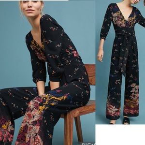 NWT ANTHROPOLOGIE Nara Floral Jumpsuit